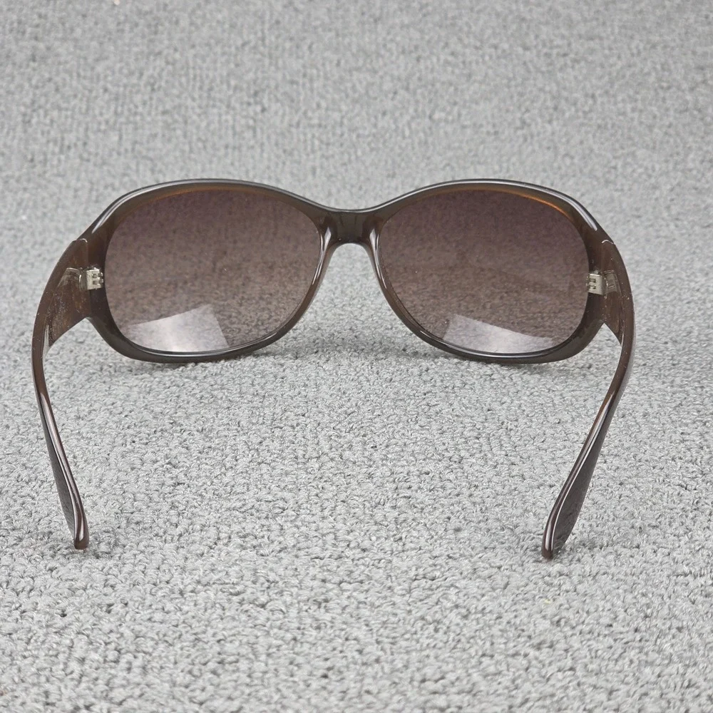 Liz Claiborne Paisley Dot Sunglasses Women Brown Oversized Glam Boho OS